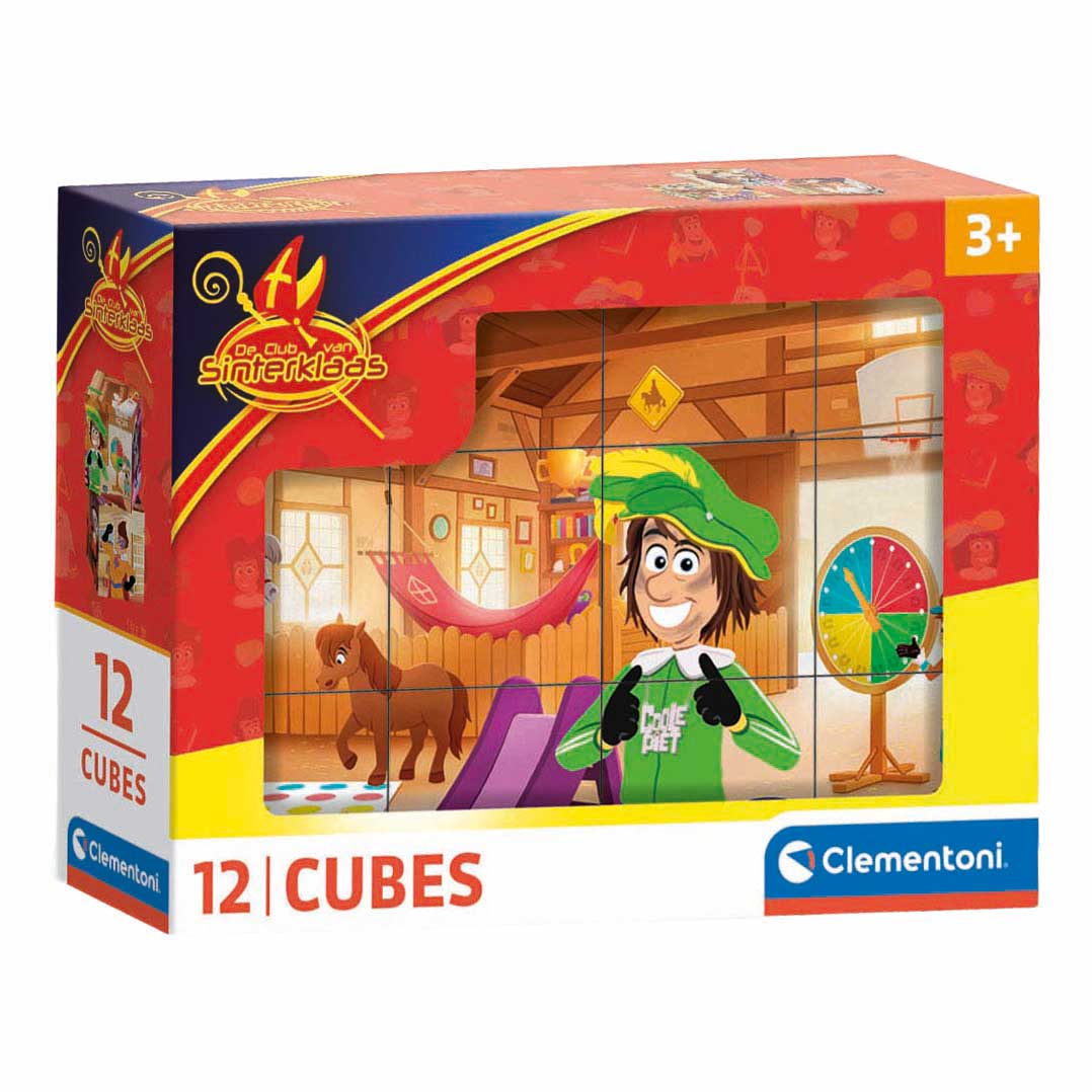 Clementoni blokkenpuzzel sinterklaas - 12st.