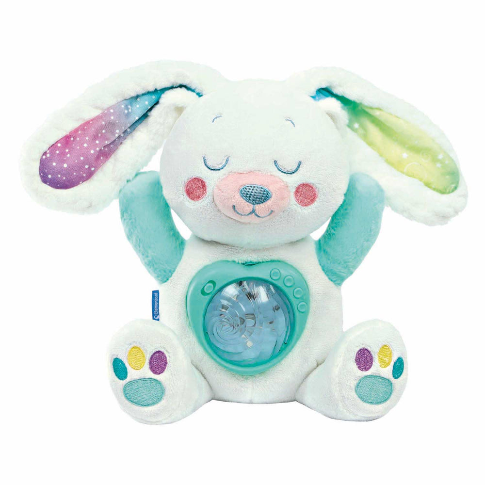 Clementoni - baby speelgoed - knuffel met noorderlicht projector - vanaf 0 maanden