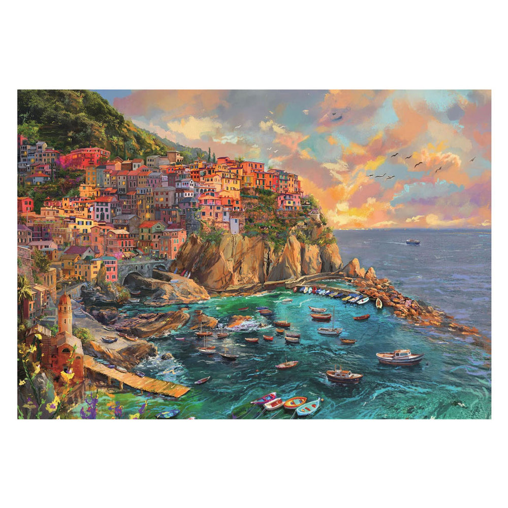 Clementoni legpuzzel painted manarola - puzzel 2000 stukjes italië - high quality collection - puzzels en legpuzzels voor volwassenen