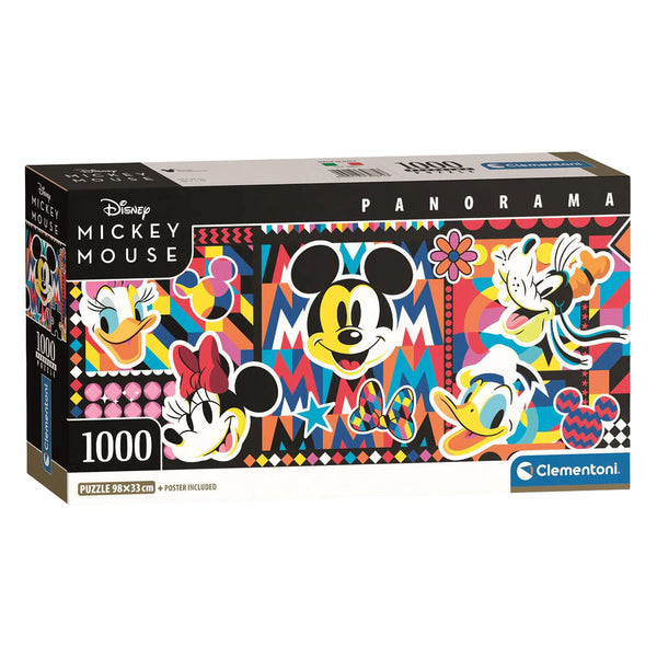 Clementoni - puzzel - 1000 stukjes - disney panorama - 98 x 33 cm - hoge kwaliteit