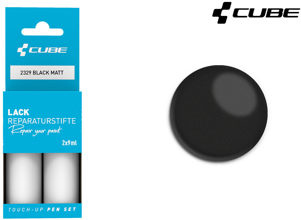 Cube touch-up pen set black matt | #2371