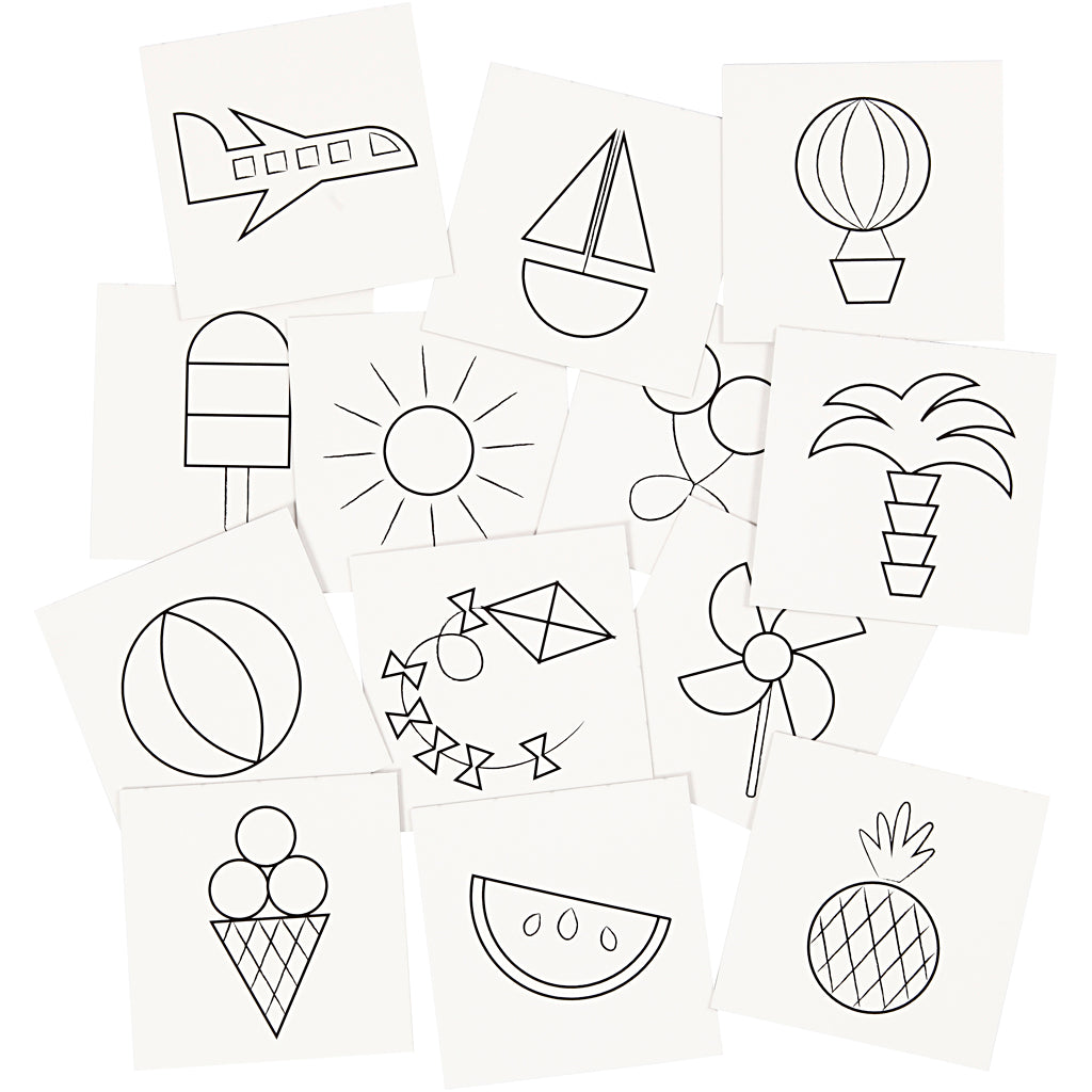 Creativ company memo kaarten wit, 13 ouders