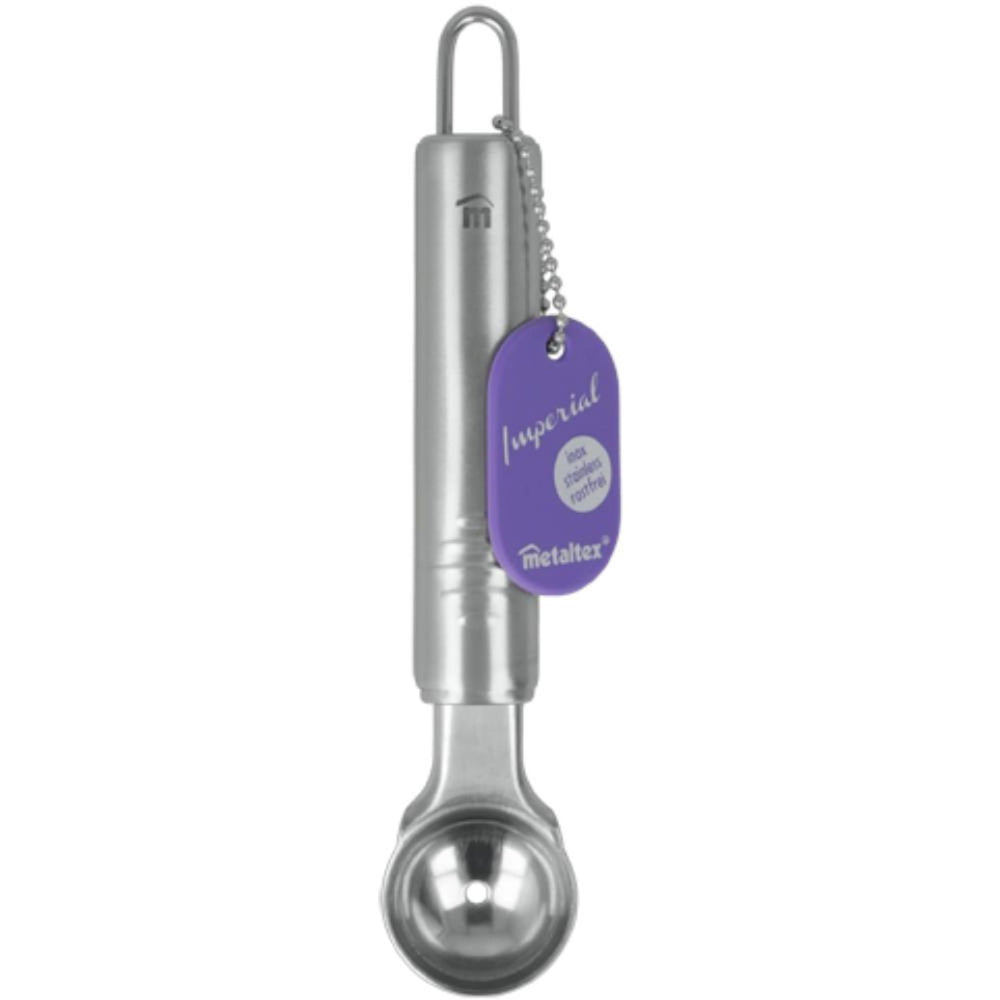 Metaltex keukengerei meloenboller rvs zilver 17,5 cm keukenaccessoire.