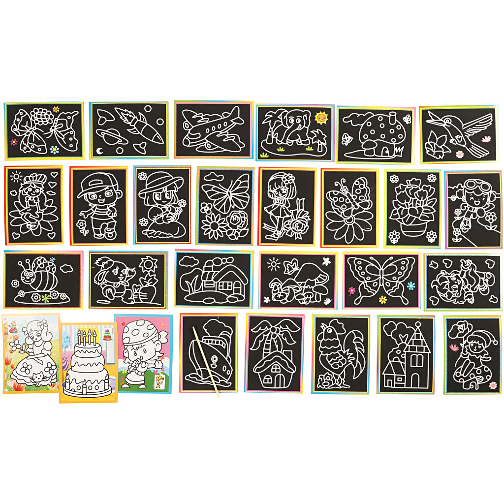 Krasplaatjes, afm 9x12 cm, 96 div 1 doos