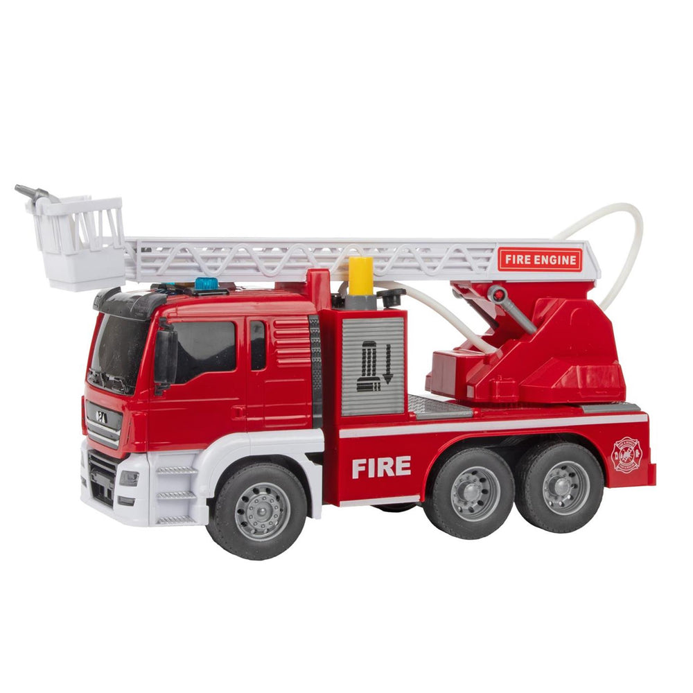 Toi-toys vehicool brandweer ladderwagen 28cm met frictie
