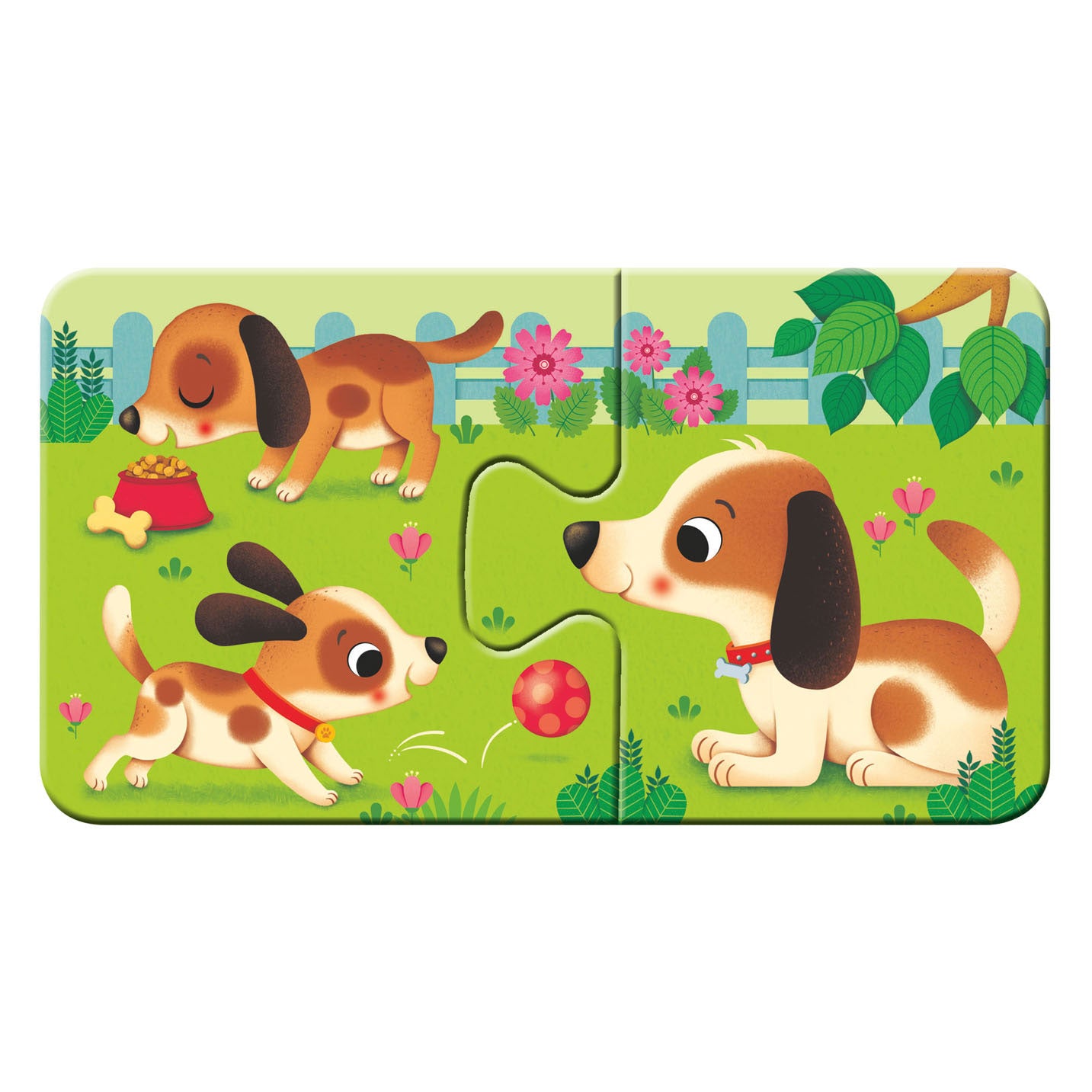 Ravensburger dieren en hun kleintjes puzzel, 9x2st.