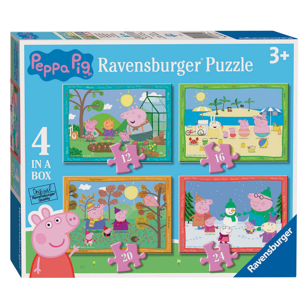 Ravensburger puzzel peppa pig: 4 seizoenen - 12+16+20+24 stukjes