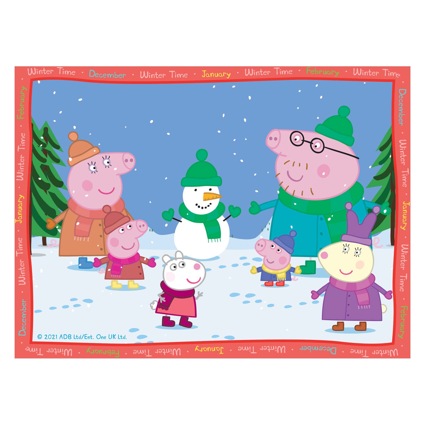 Ravensburger puzzel peppa pig: 4 seizoenen - 12+16+20+24 stukjes