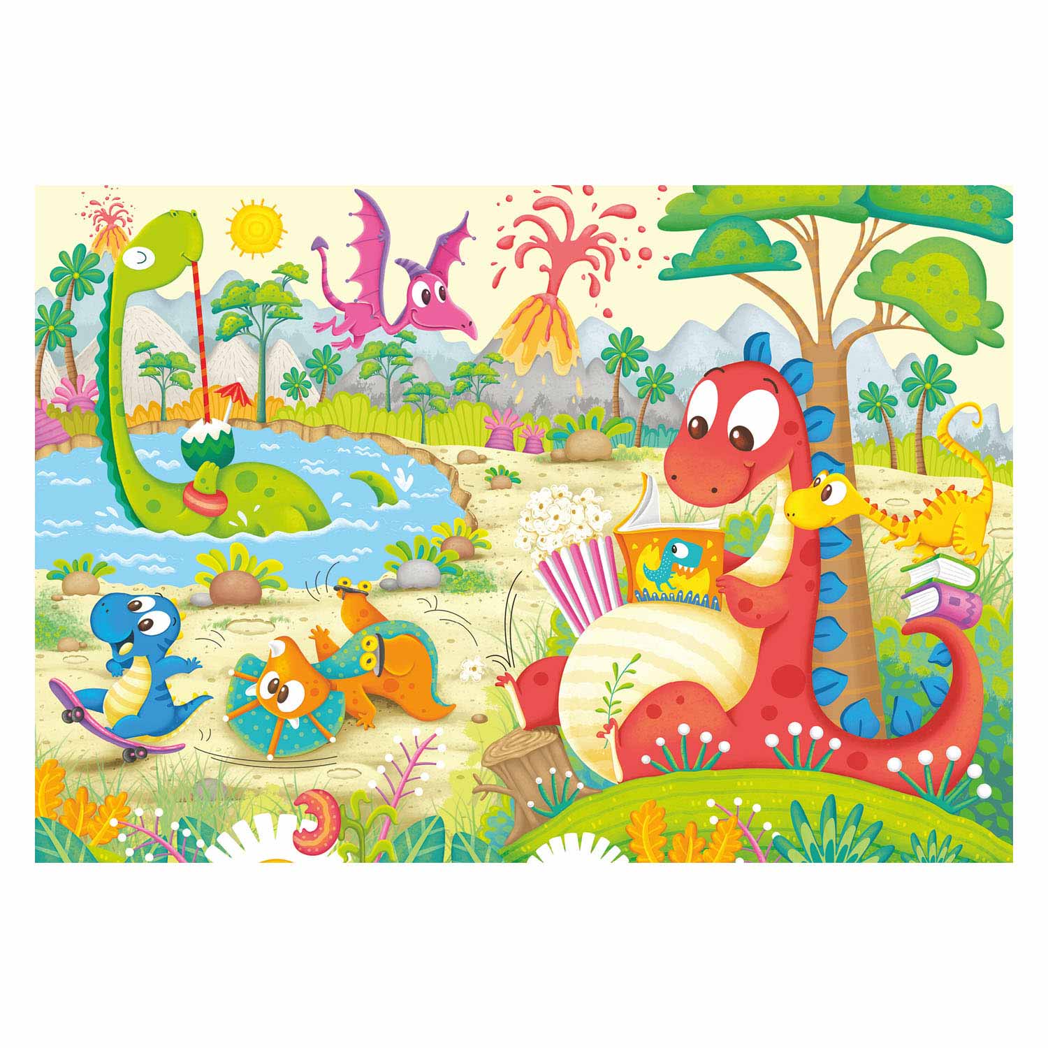 Ravensburger Favorite Dinosaurs Puzzle - two puzzles - 12 pieces - children's puzzle