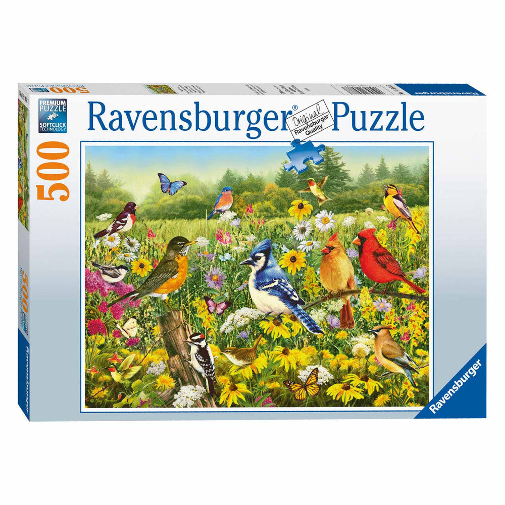 Ravensburger Birds in the Meadow Jigsaw Puzzle, 500 Pieces