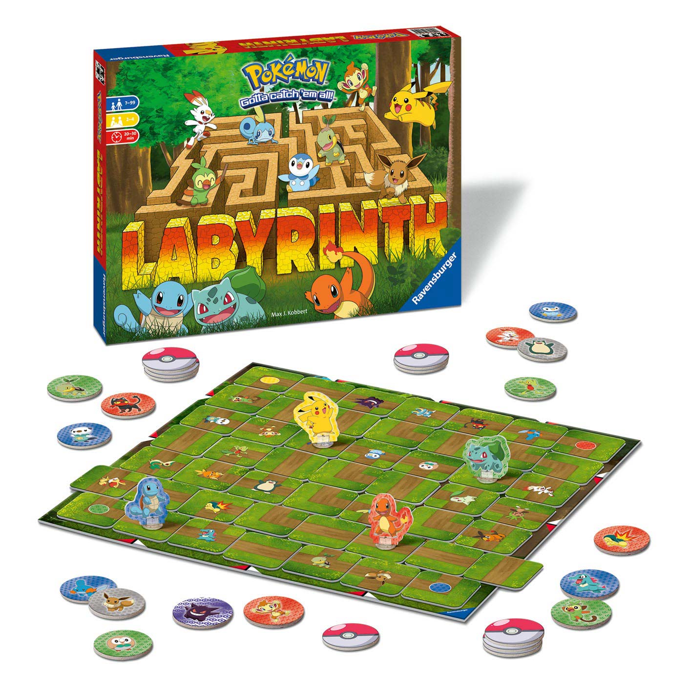 Ravensburger pokémon labyrint bordspel