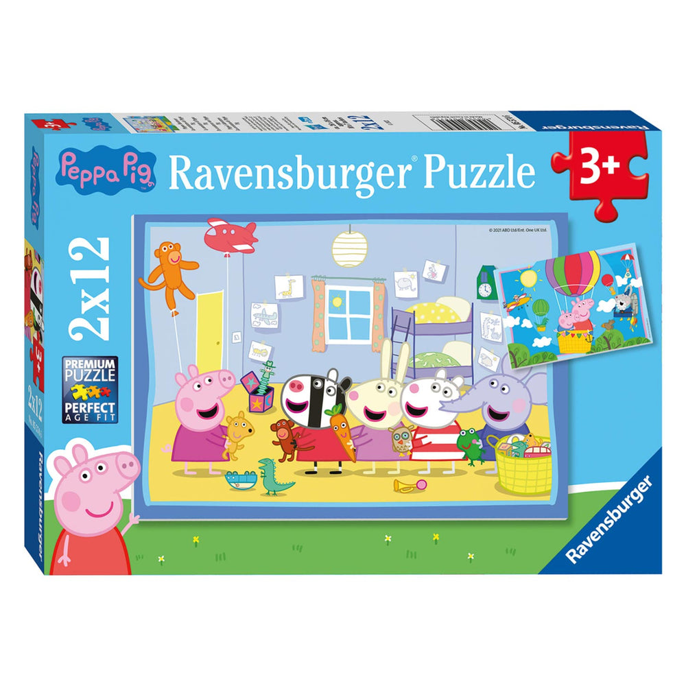 Ravensburger jigsaw puzzle Peppa Pig - two puzzles - 12 pieces - children's puzzle