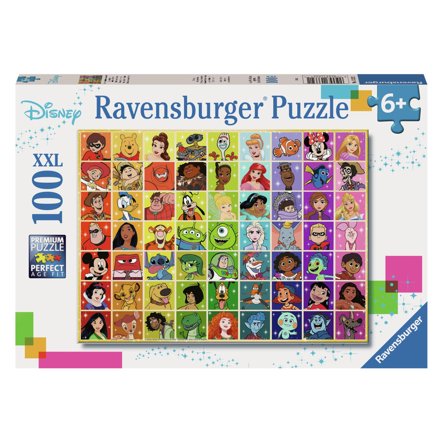 Ravensburger puzzel disney collage - legpuzzel - 100 xxl stukjes