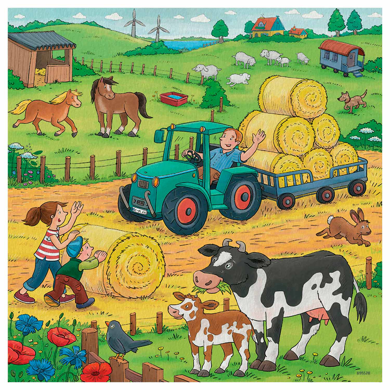 Ravensburger op de boerderij, 3x49st.