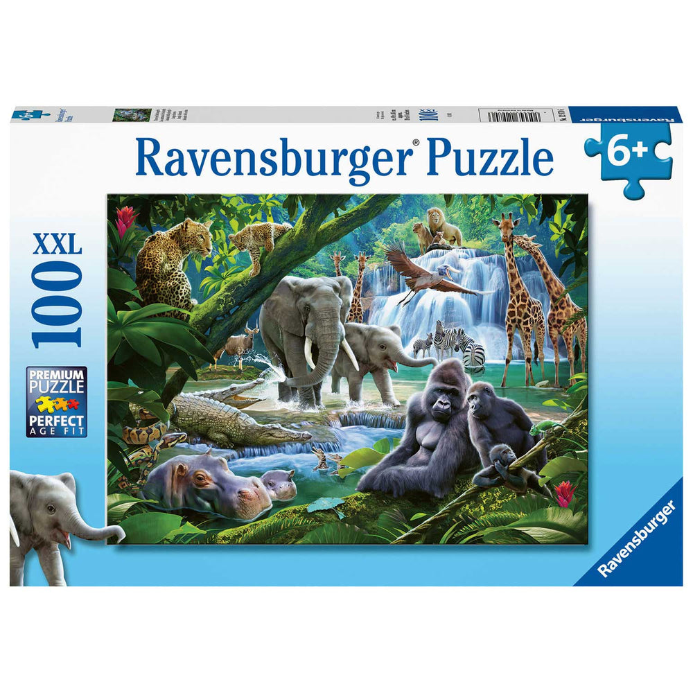 Ravensburger puzzel jungle dieren - legpuzzel - 100 stukjes