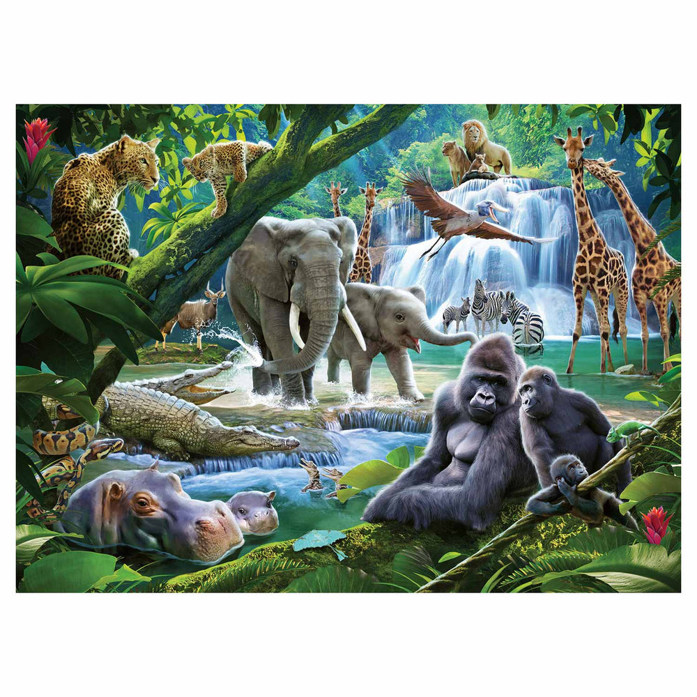 Ravensburger puzzel jungle dieren - legpuzzel - 100 stukjes