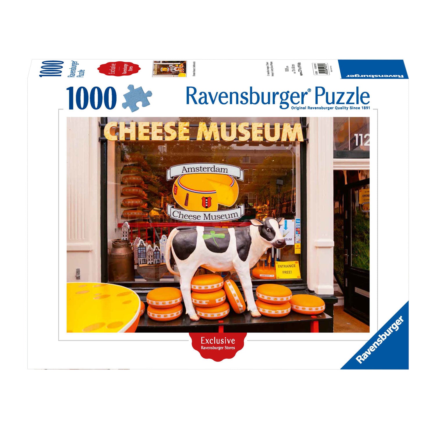 Ravensburger legpuzzel kaasmuseum, 1000st.