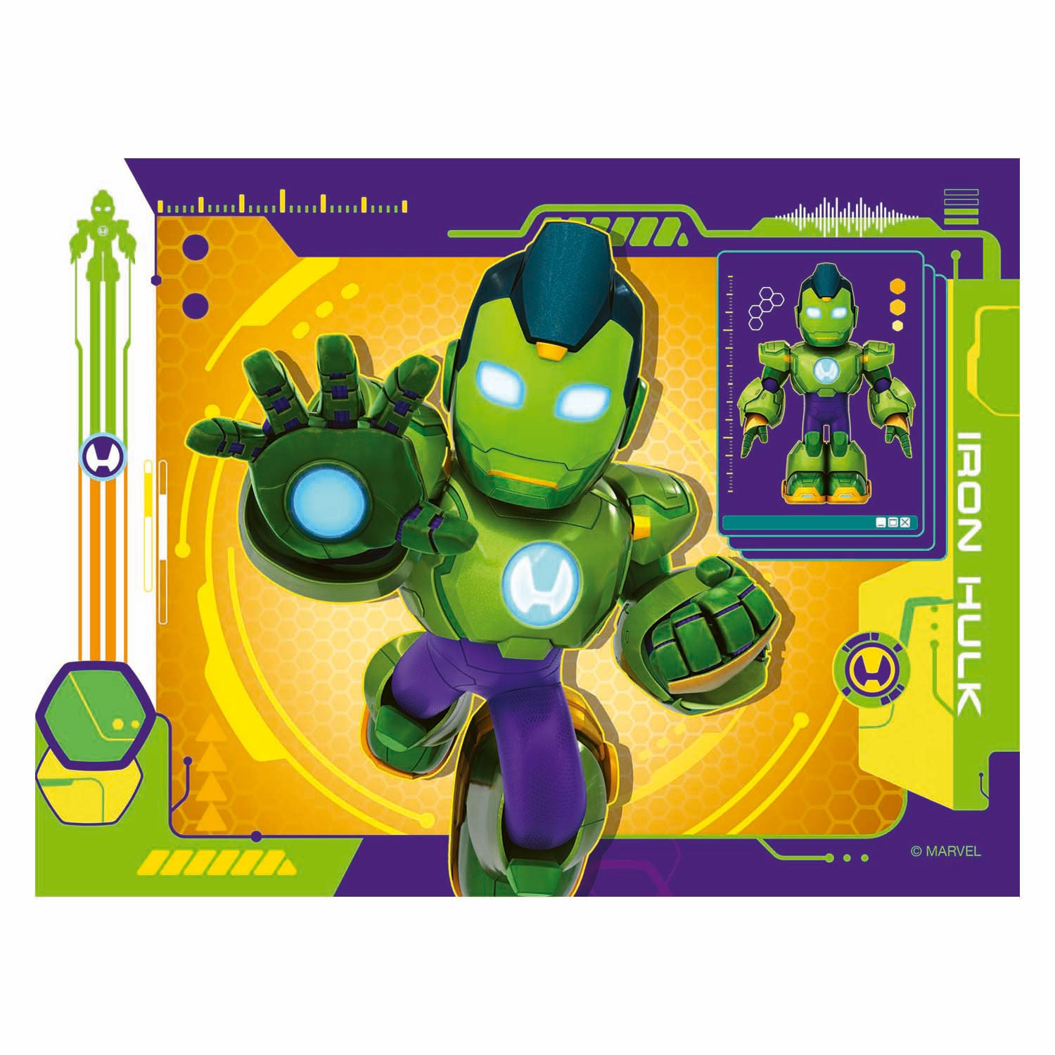 Ravensburger legpuzzel iron man en zijn fantastische vriendjes - 4 puzzels