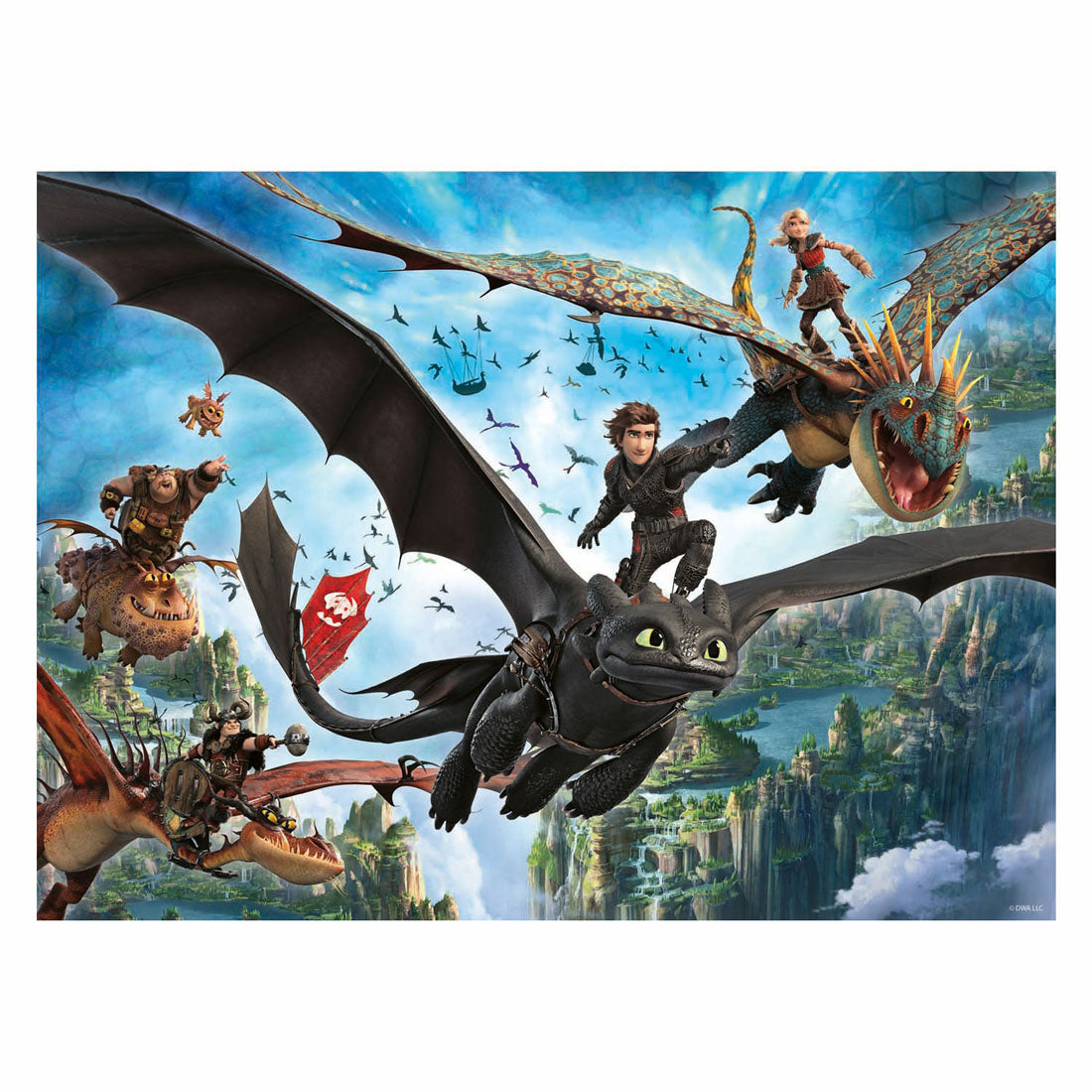 Ravensburger legpuzzel draken en helden - 150st. xxl