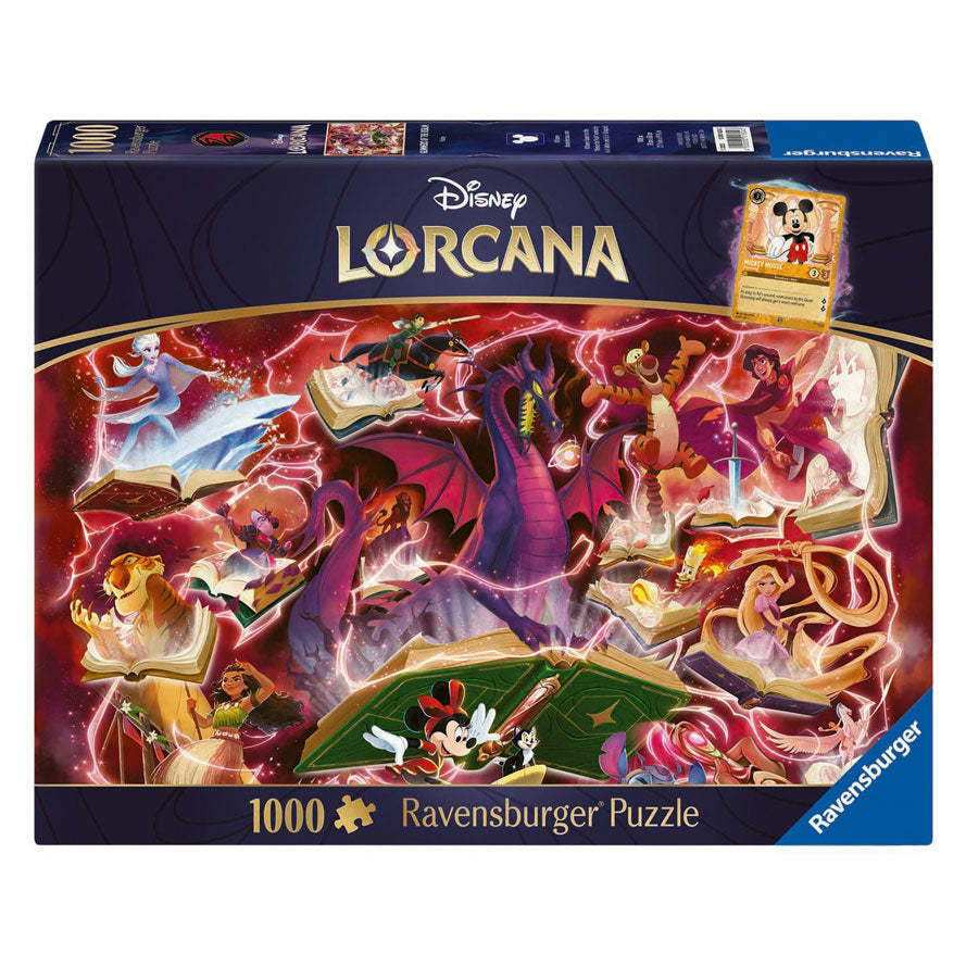 Ravensburger legpuzzel disney lorcana glimmers of the realm: ruby - 1000st.