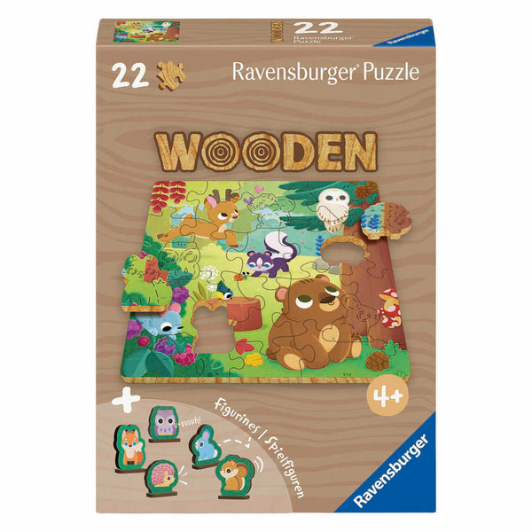Ravensburger houten legpuzzel bosdieren - 22st.