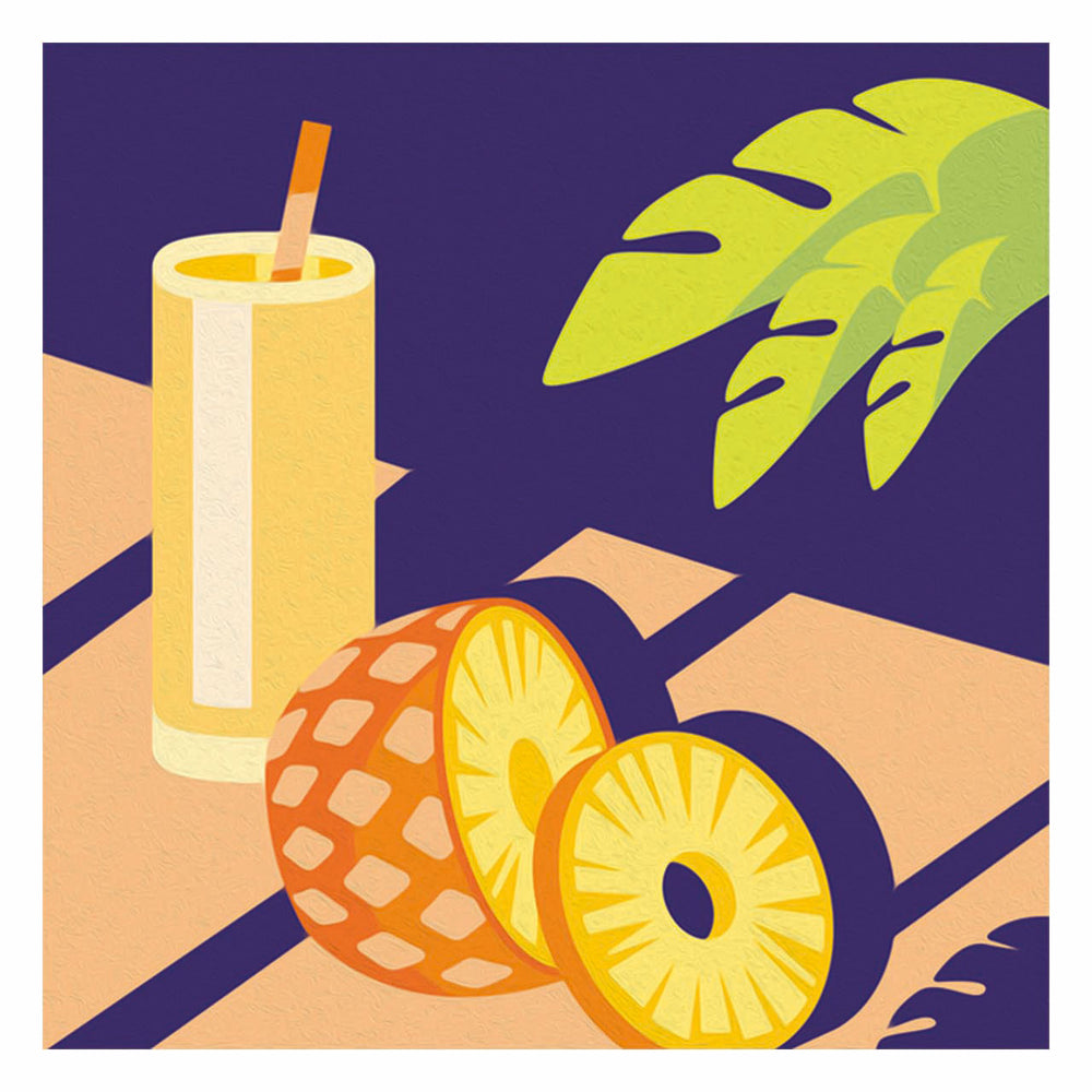 Ravensburger schilderen op nummer set - creatief schilderpakket ananas.
