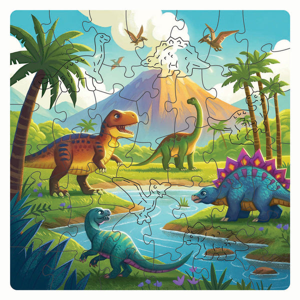 Ravensburger houten legpuzzel dinosaurus - 44st.