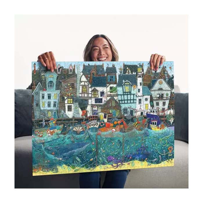 Ravensburger legpuzzel haven van wonderen - een bruisende fantasiehaven - 1500st.