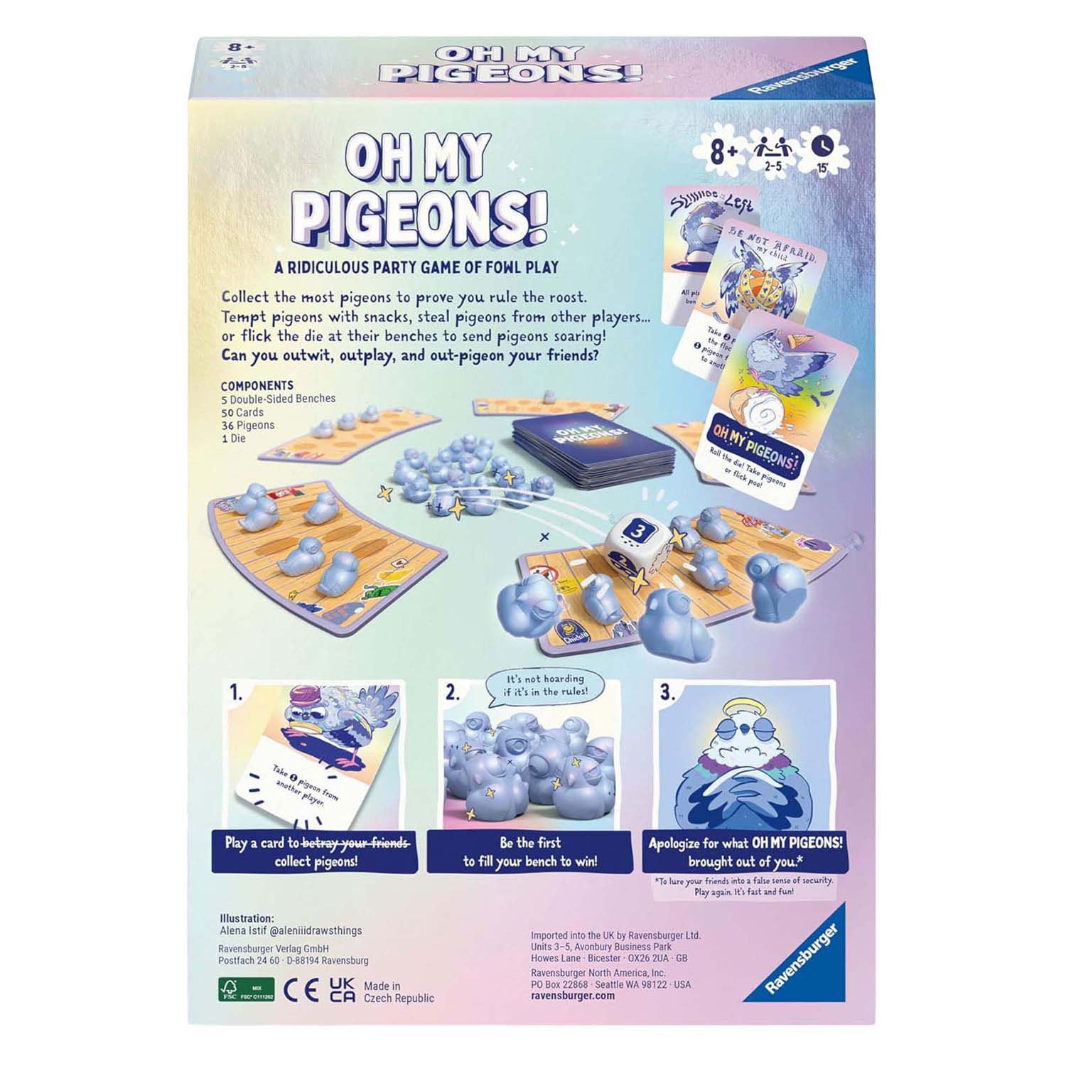 Ravensburger – oh my pigeons – gezelschapsspel