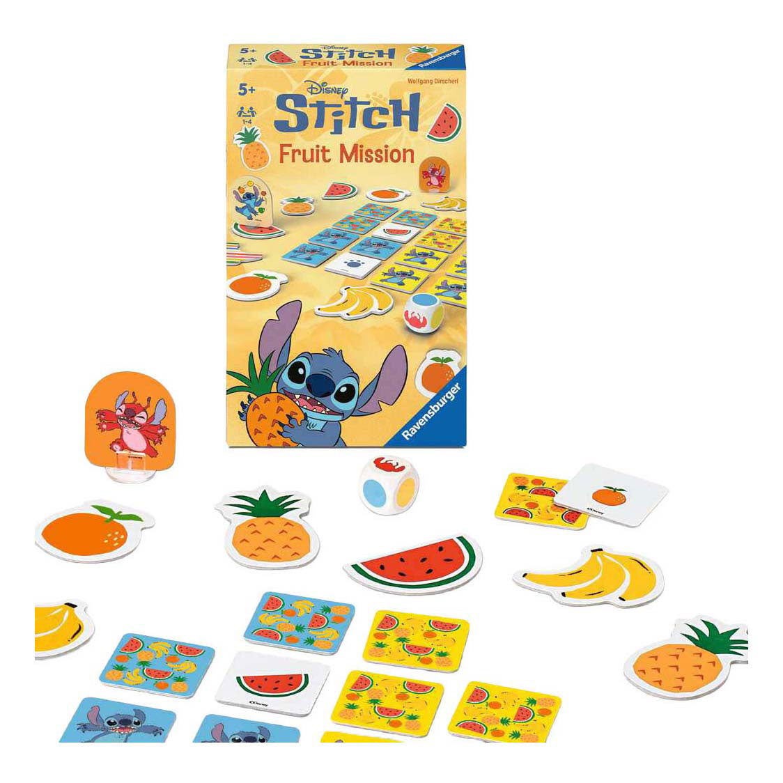 Ravensburger – disney stitch: fruit mission – kinderspel – vanaf 5 jaar