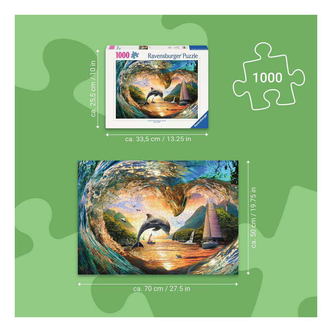 Ravensburger legpuzzel sunset splash - 1000st.