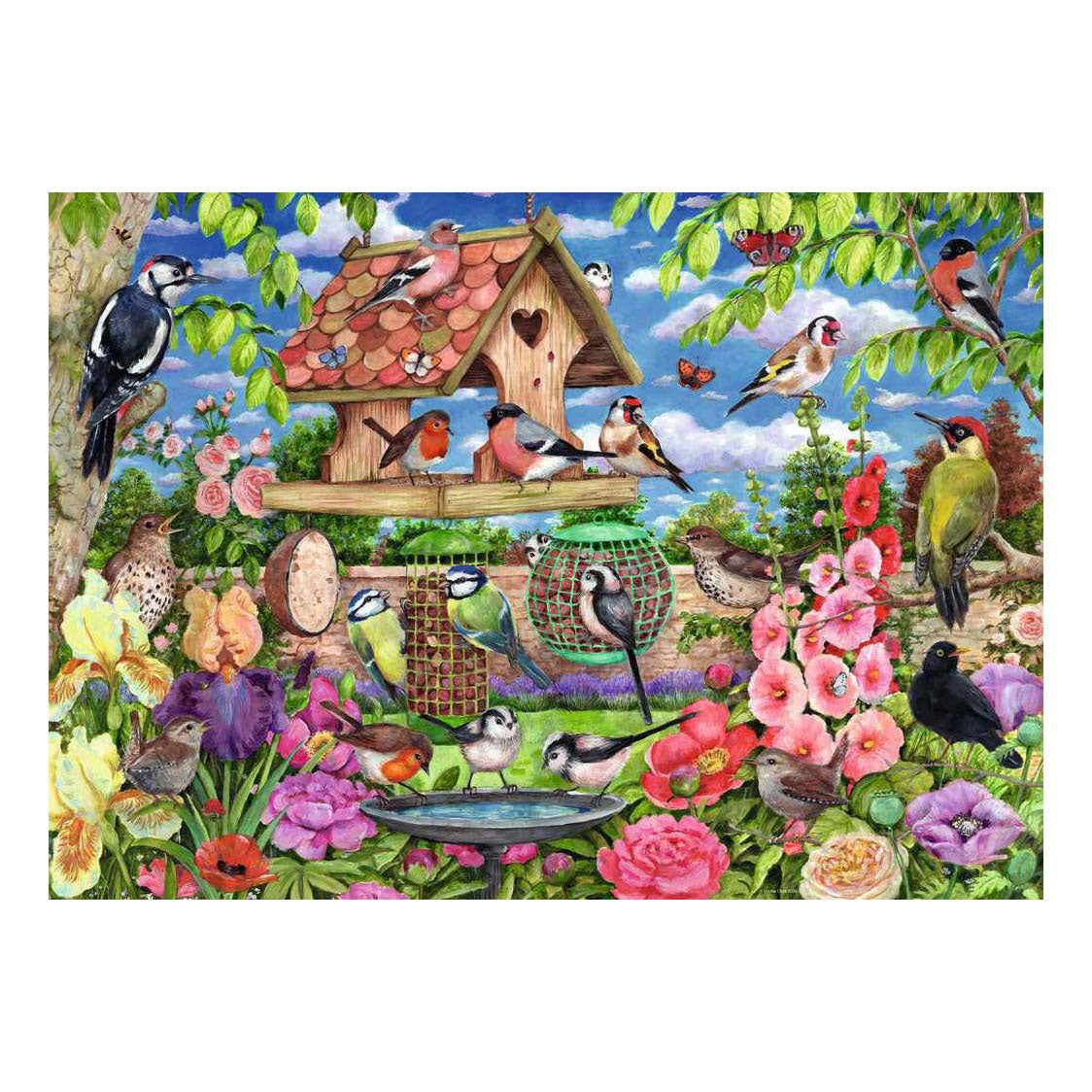 Ravensburger legpuzzel the bird table - 1000st.