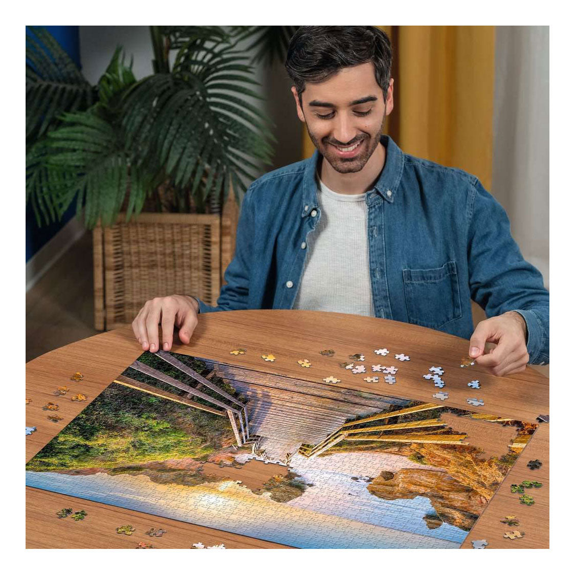 Ravensburger legpuzzel stairway to camilo beach, algarve - 1000st.