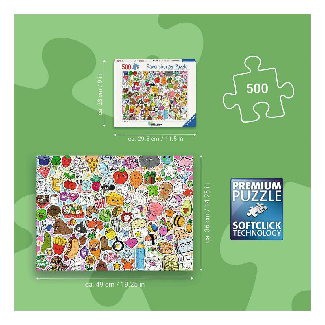 Ravensburger – kawaii – legpuzzel – 500 stukjes