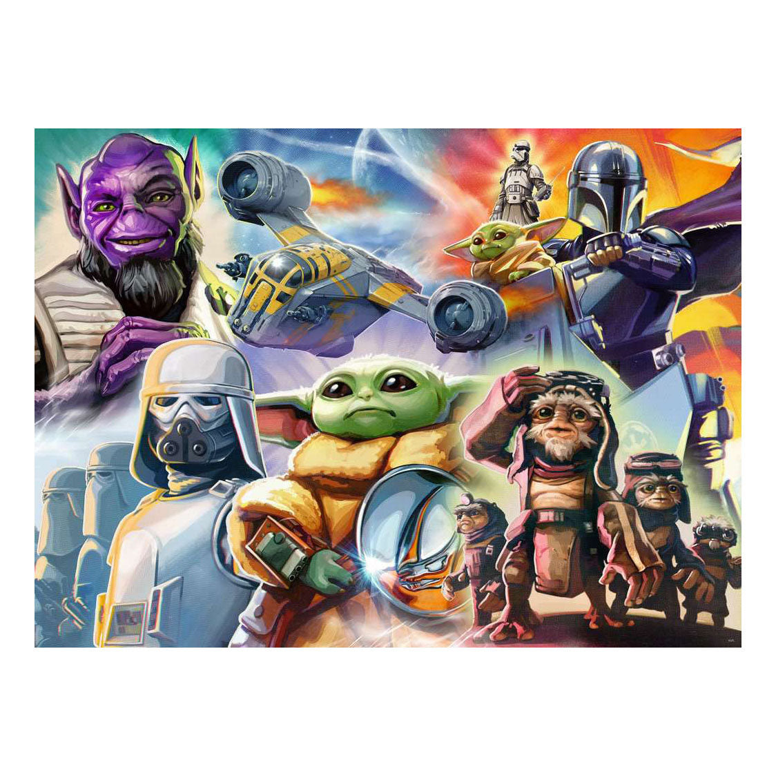 Ravensburger – the mandalorian and grogu – legpuzzel – 500 stukjes