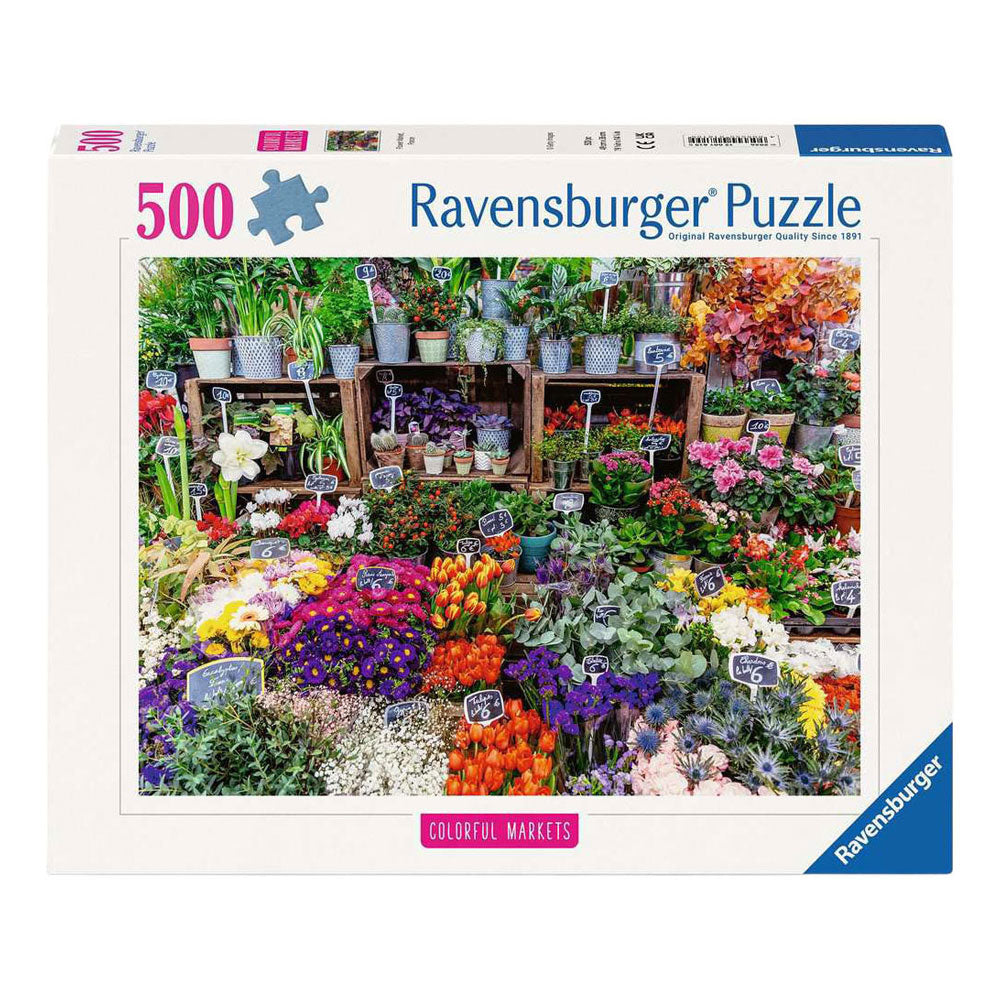 Ravensburger legpuzzel flower market, france - 500st.