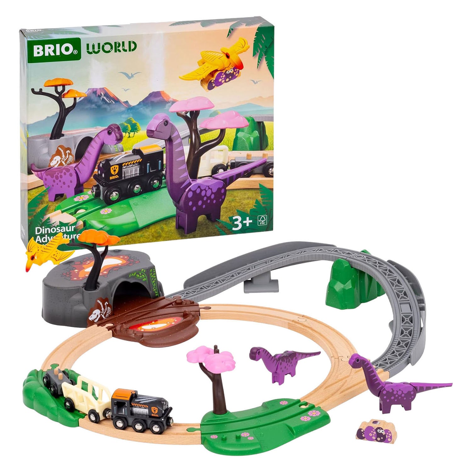 Ravensburger brio treinset dino avonturen set - 21dlg.