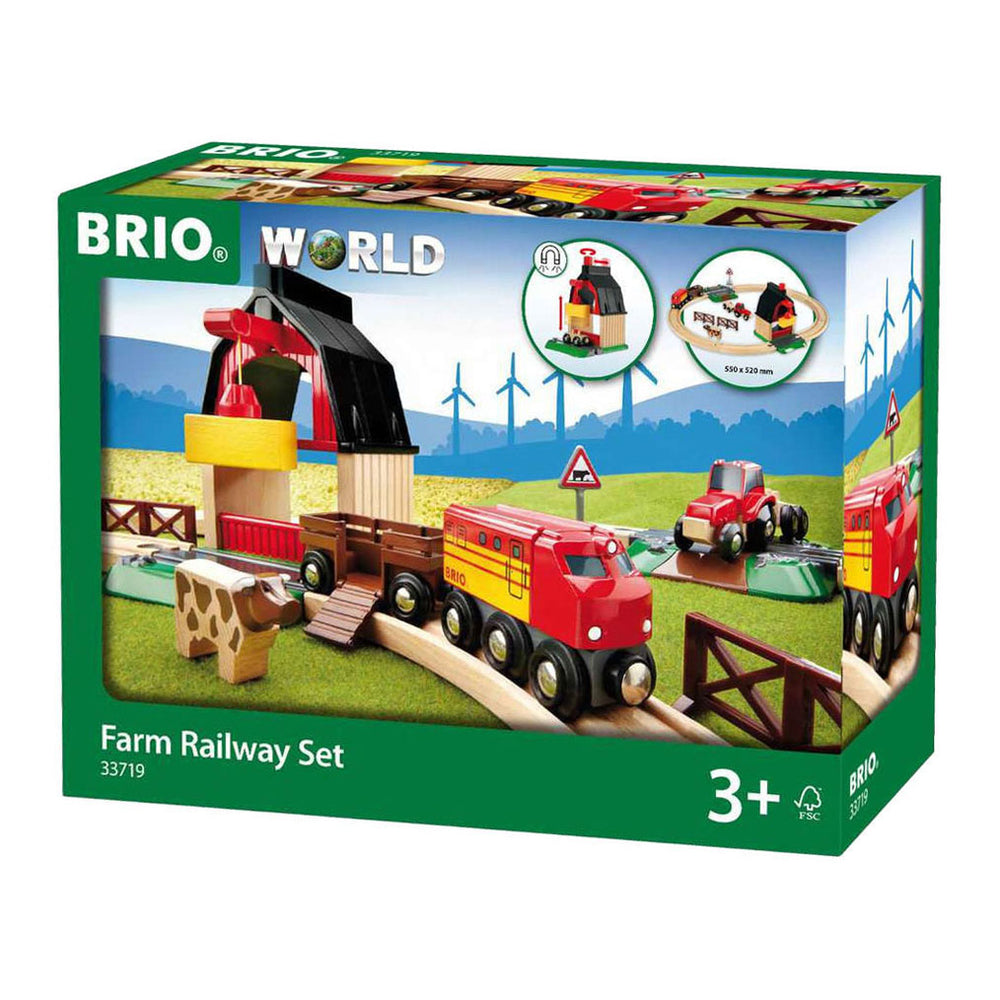 Ravensburger brio treinset met boerderij - 20dlg.