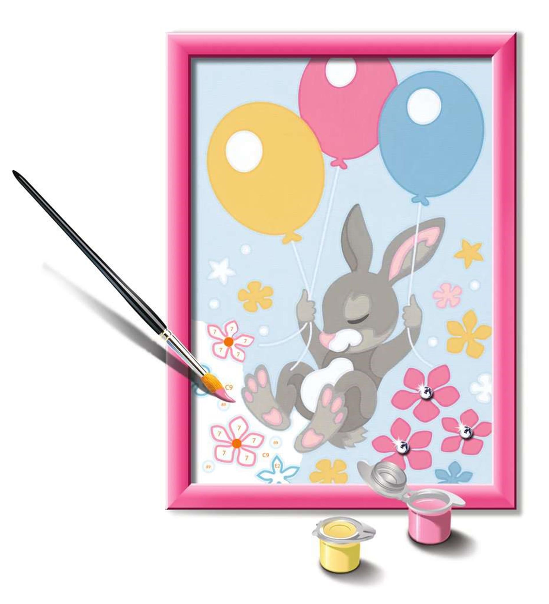 Ravensburger Schilderen op Nummer - Konijn met Glitters