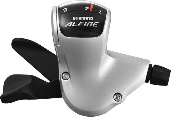 Shimano alfine sl-s7000 schakelunit rapidfire rechts 8 speed zilver