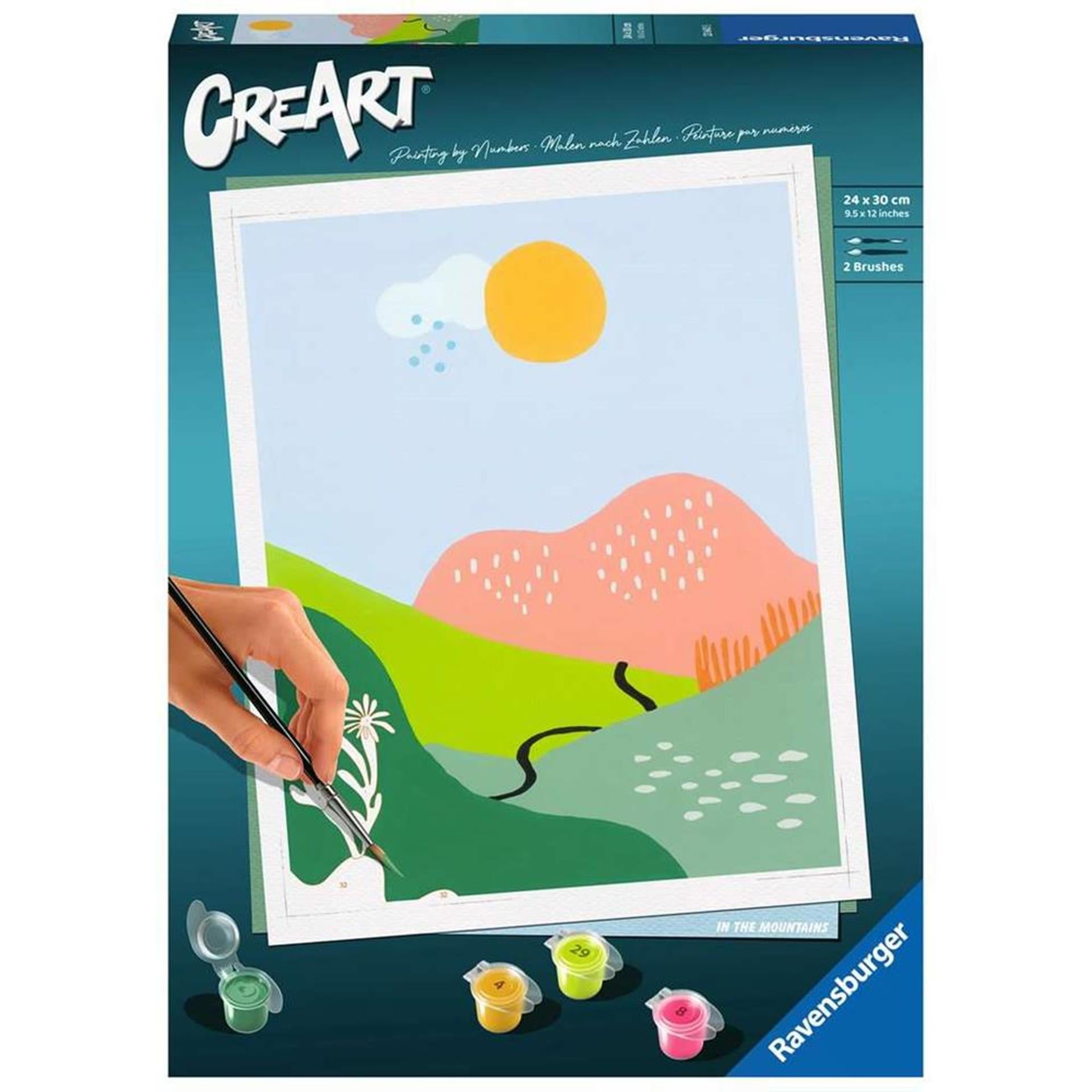 Ravensburger creart schilderen op nummer - in de bergen