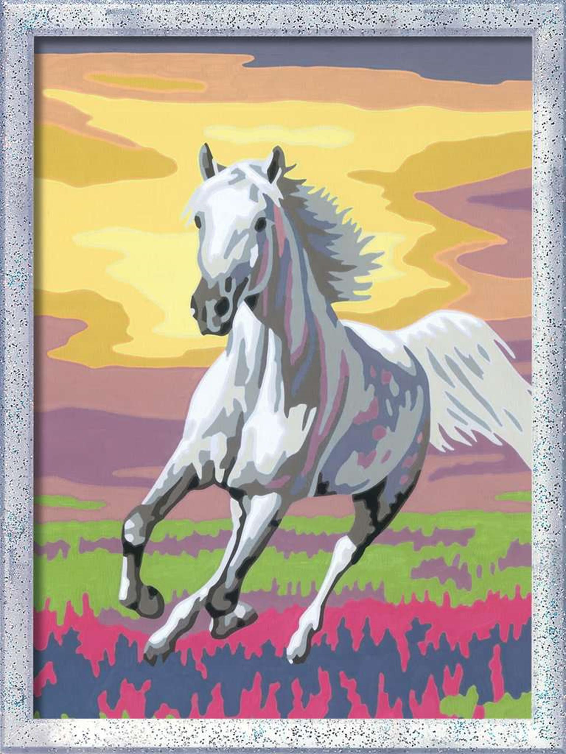 Ravensburger creart schilderen op nummer - paard bij zonsondergang