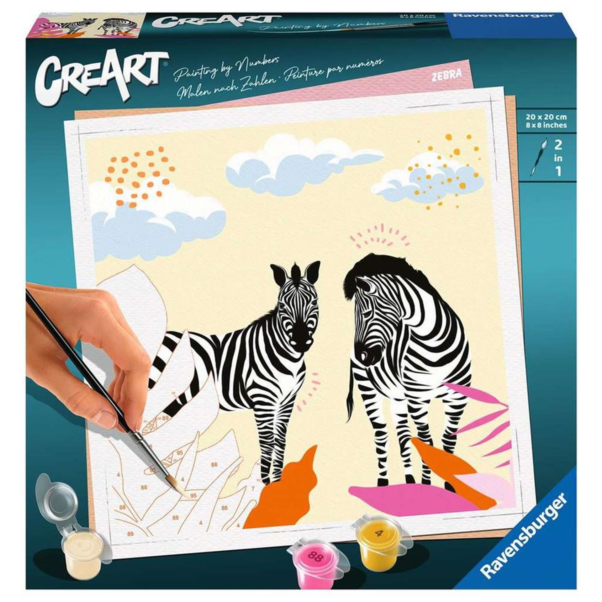 Ravensburger schilderen op nummer - zebra