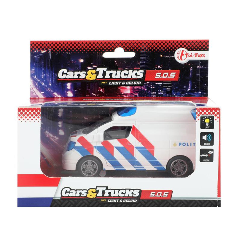 Toi-toys toi toys politiebusje frictie + licht en geluid