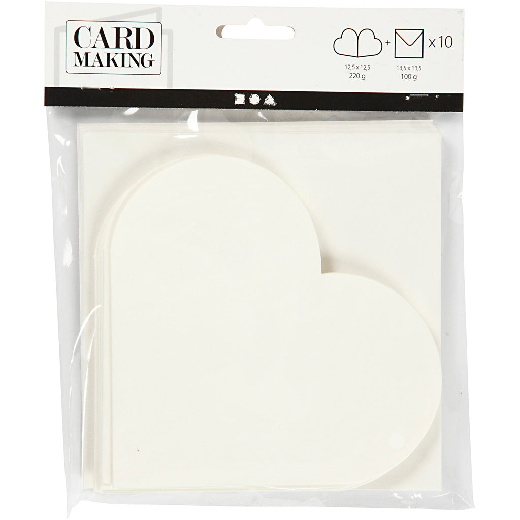 Creativ company https: www.cchobby.nl hartvormige-kaarten-afmeting-kaart-12-5x12-5-cm-afmeting-envelop-13-5x13-5-cm-off-white-10-set-1-doos