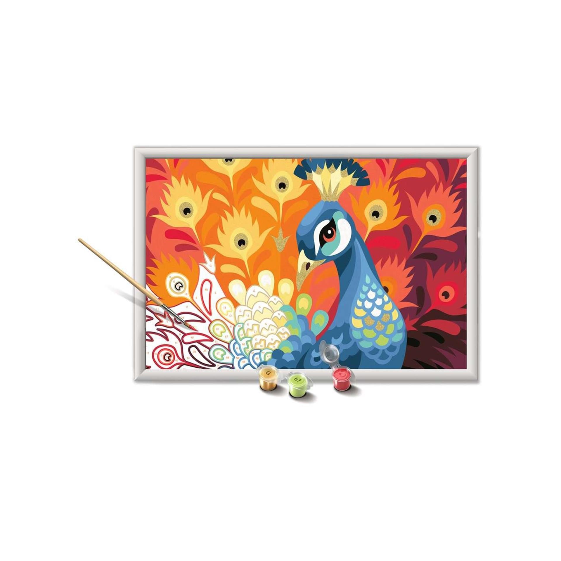 Ravensburger creart schilderen op nummer - trotse pauw