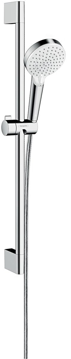 Hansgrohe crometta doucheset vario met unica'crometta glijstang 65 cm - chroom - 2 straalsoorten - diamtere handdouche 100 mm