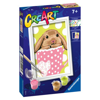 Ravensburger creart schilderen op nummer konijntje in beker | 3 stuks