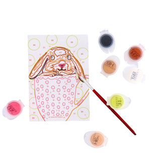 Ravensburger creart schilderen op nummer konijntje in beker | 3 stuks