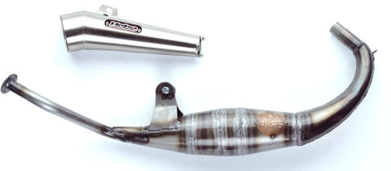 Uitlaat Hebo GP Replica Aprilia RS50 van bj. 19999 tot 2006 met EK keur